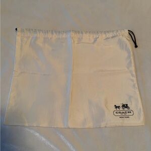 Coach ivory Dust Bag, small 13x11”